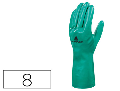 Guantes de nitrilo flocado de algodón talla 8 M